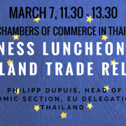 Business Luncheon On EU-Thailand Trade Relations