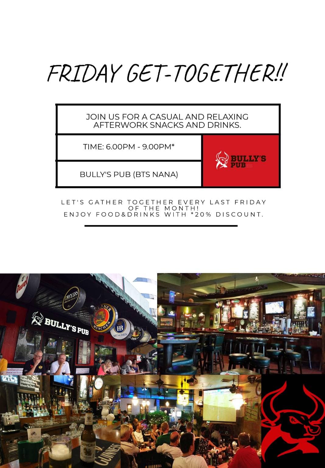 31 January: TFCC's Friday Get-Together at Bully's