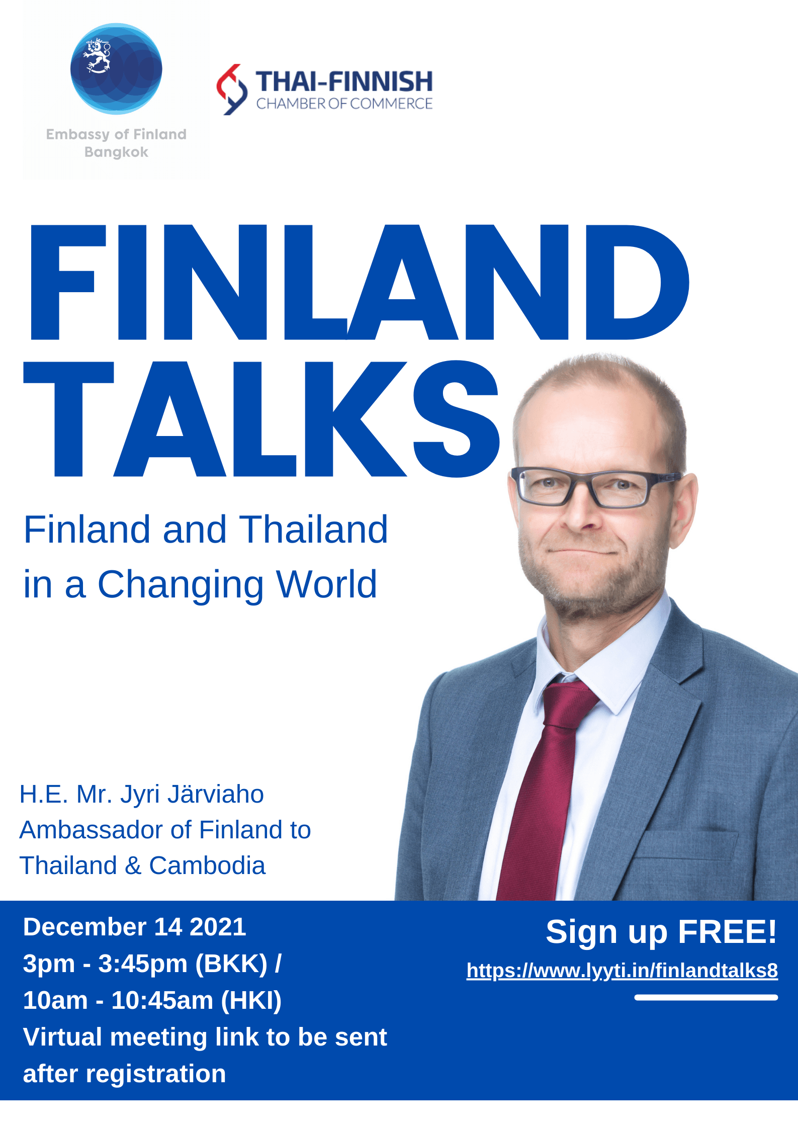 Finland Talks 8: Finland and Thailand in a Changing World