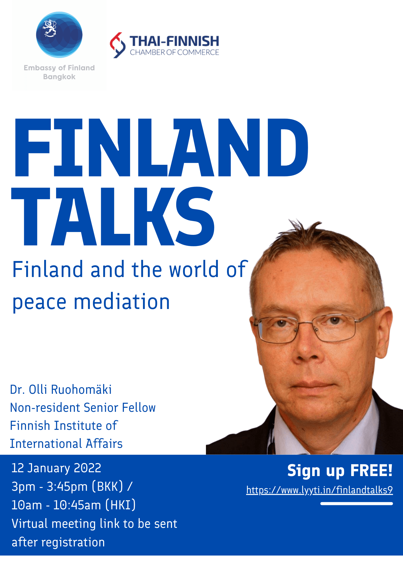 Finland Talks 1/2022: Finland and the world of peace mediation