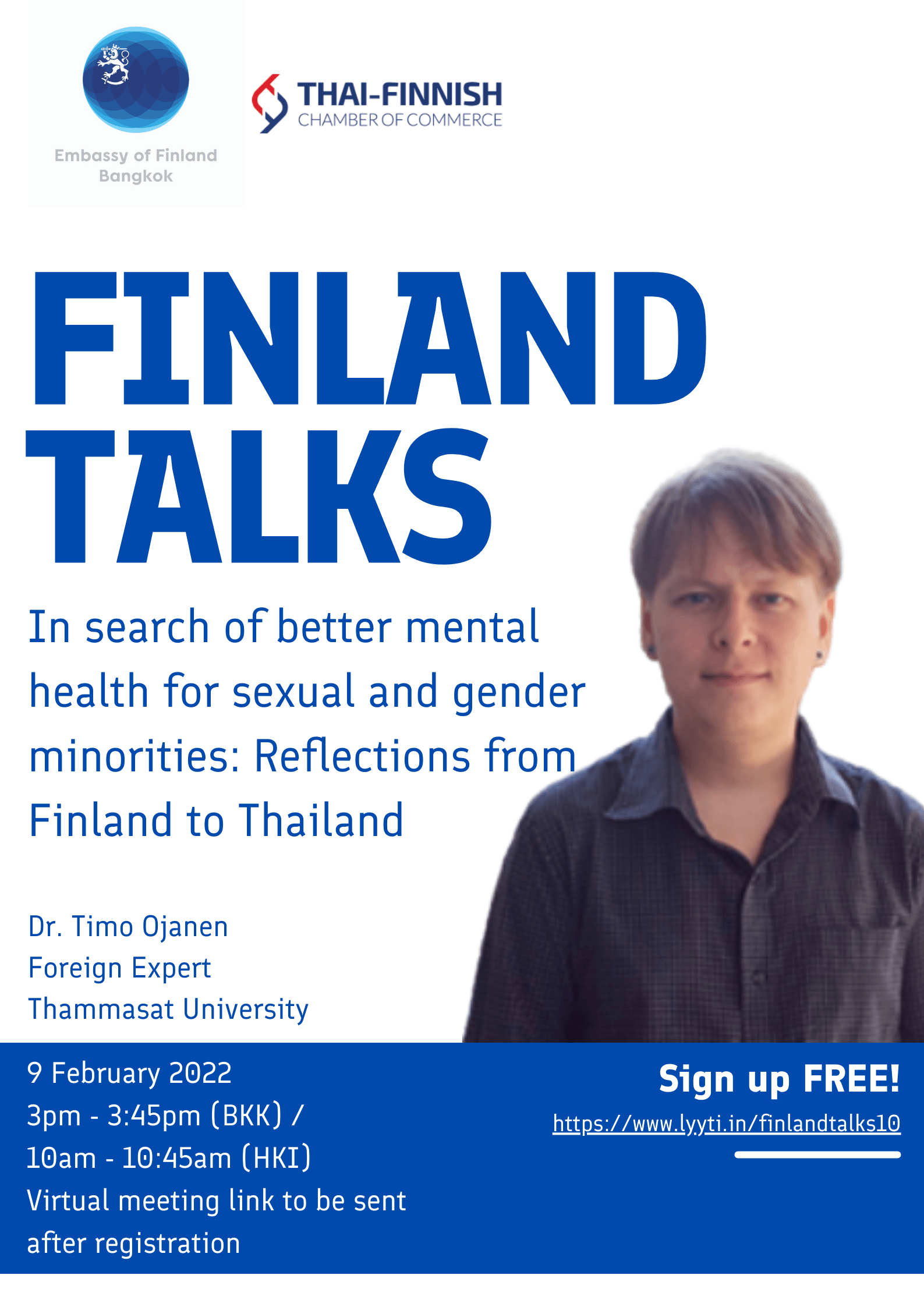 Finland Talks 10: In Search of Better Mental Health for Sexual and Gender Minorities