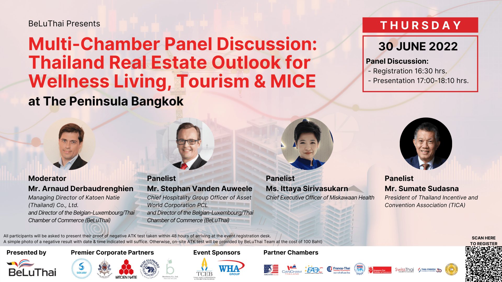 Multi-Chamber Panel & Networking: Thailand Real Estate Outlook for Wellness Living, Tourism & MICE